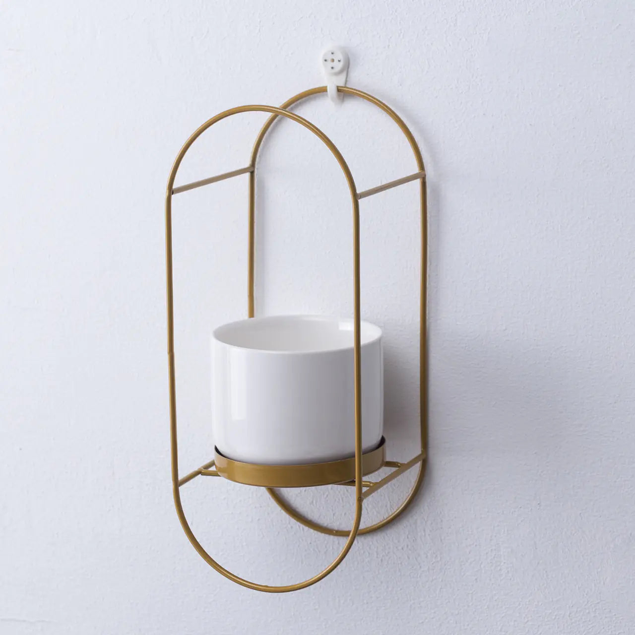 Ceramic Succulent Planter Set with Iron Stand