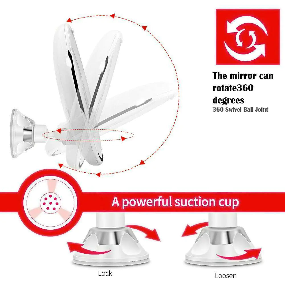 LED Vanity Mirror with Fill Light and 10X Magnification