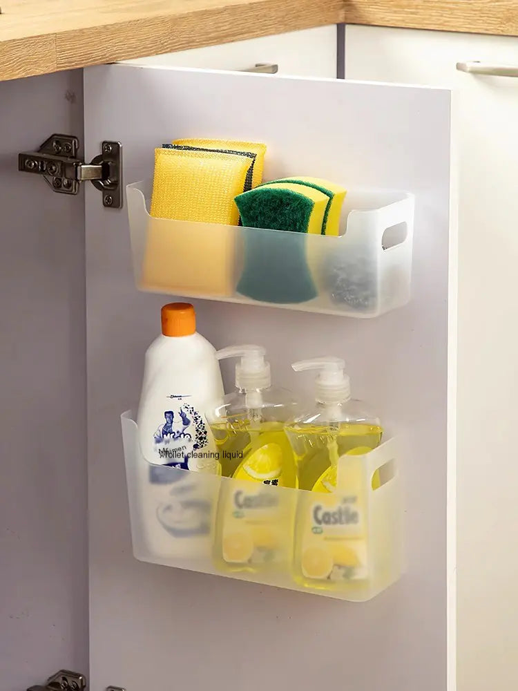 Wall-Mounted Kitchen Storage Box for Plastic Wrap