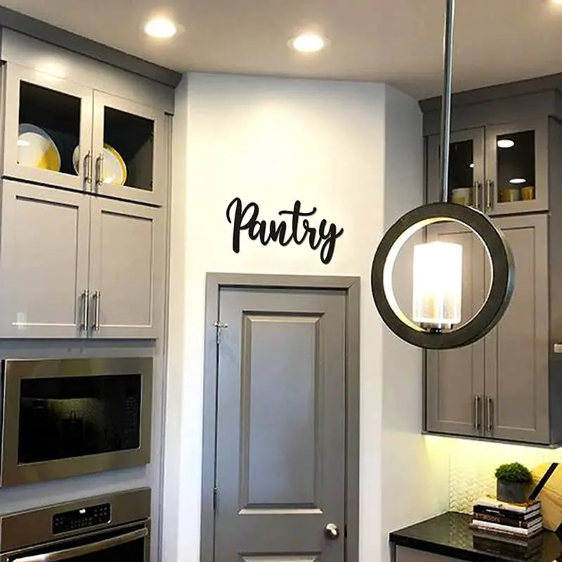 Metal Pantry Sign for Home Kitchen and Restaurant Decor