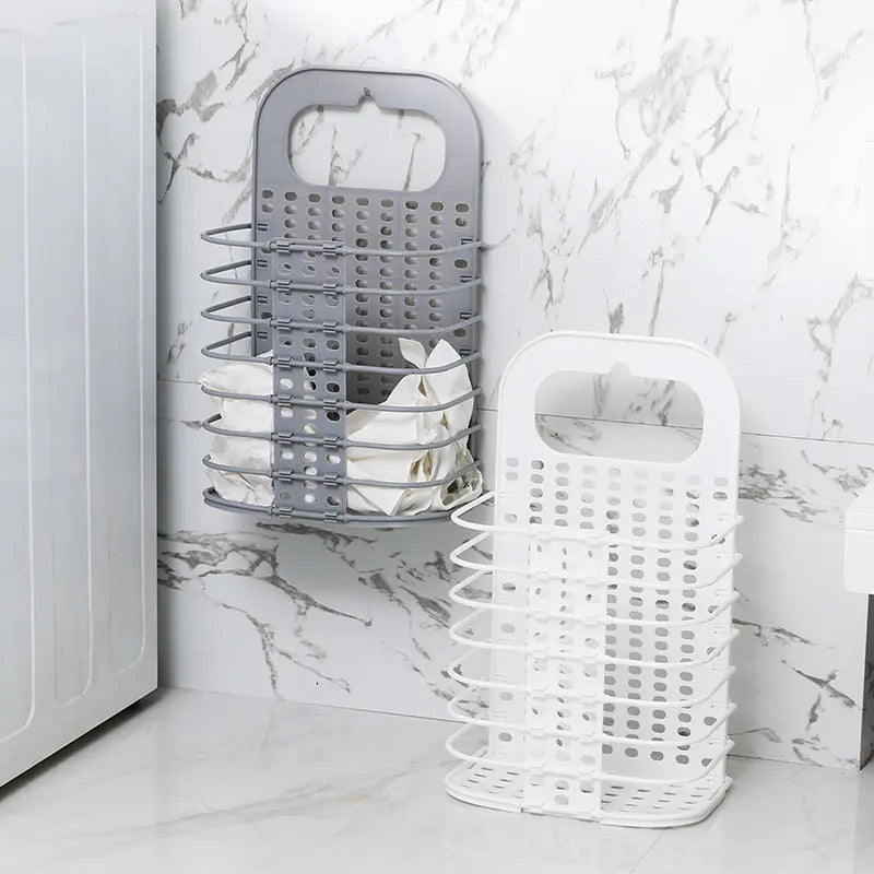 Foldable Laundry Basket for Home Storage (Bathroom Use)