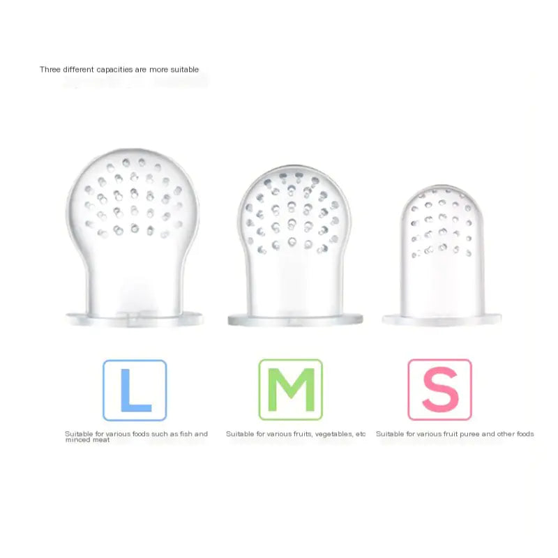 Baby Food Feeder with Pacifier Clip and Teether Toys