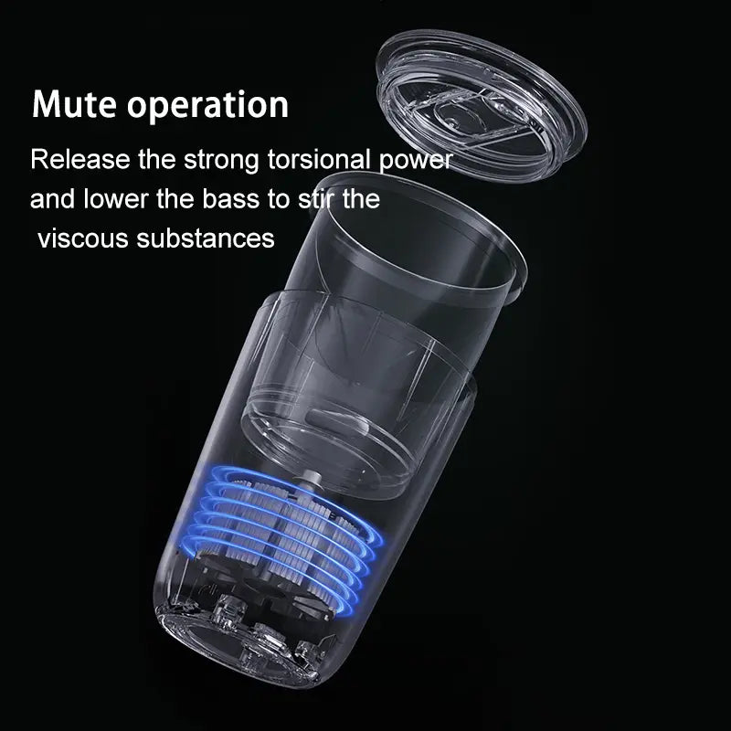 Automatic Stirring Coffee Mug with Lid, Stainless Steel