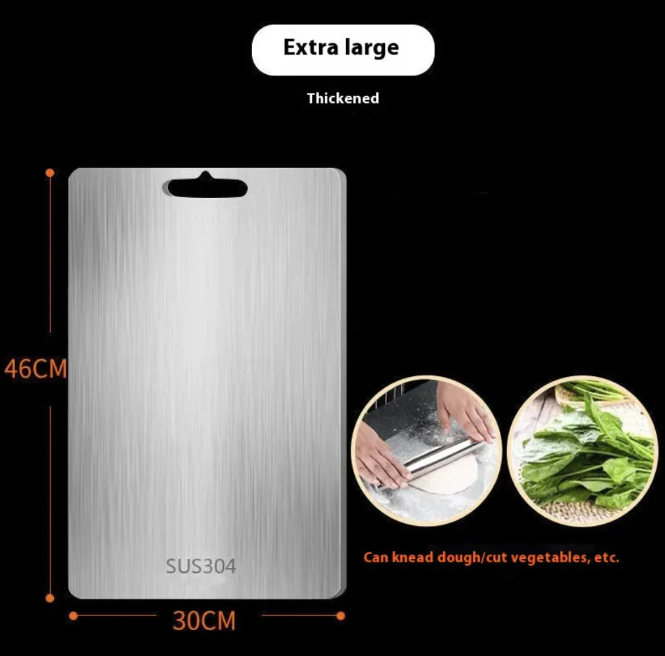Double-Sided Stainless Steel Cutting Board