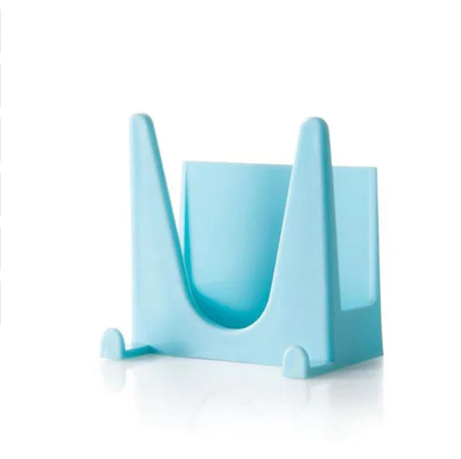 Wall-Mounted Pot Lid Rack with Multi-Purpose Sponge