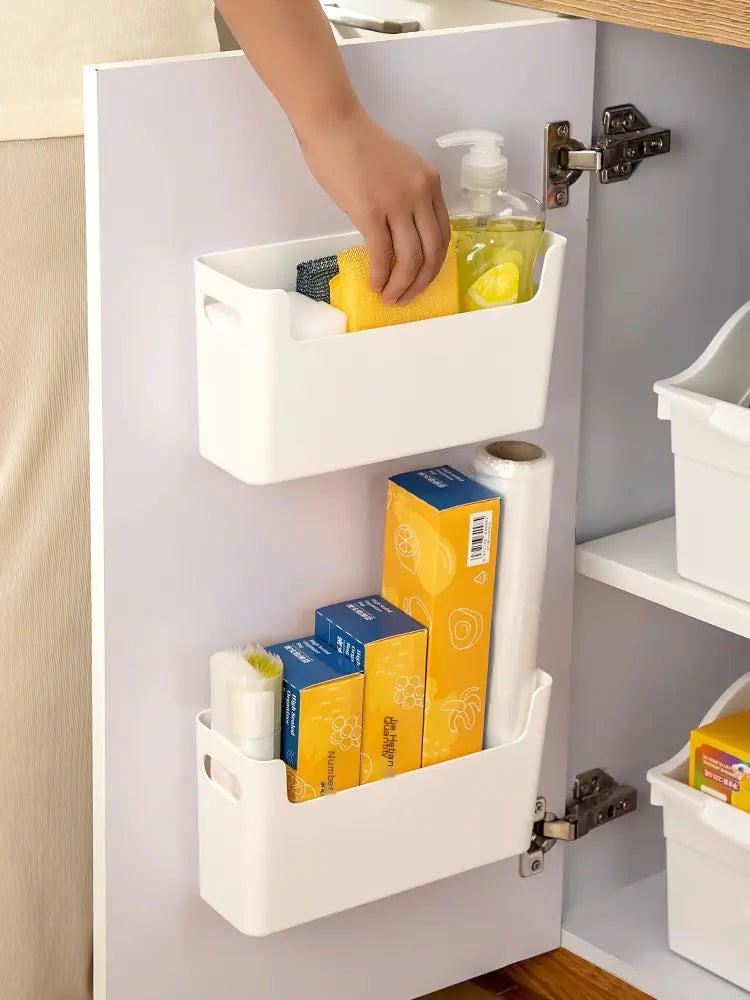 Wall-Mounted Kitchen Storage Box for Plastic Wrap
