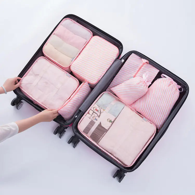 8-Piece Travel Organizer Set with Luggage Bags