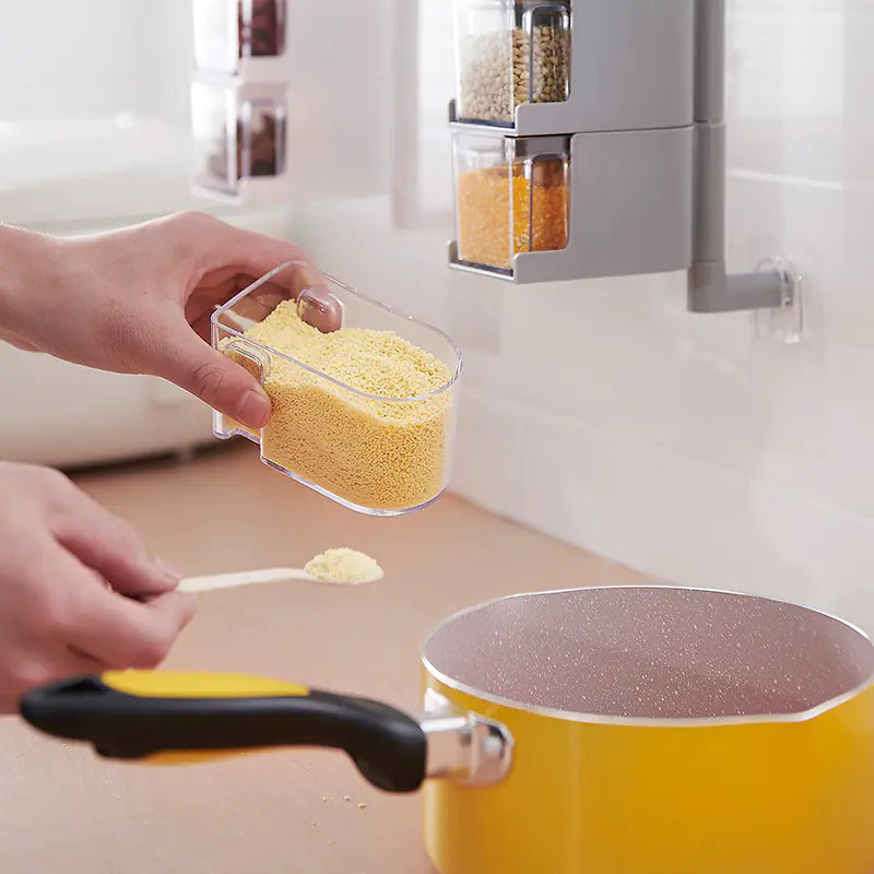 Creative Multifunctional Kitchen Spice Organizer Wall-Mounted