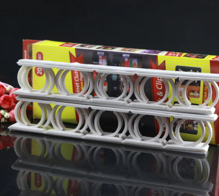 Clip N Store Spice Bottle Organizer and Kitchen Rack