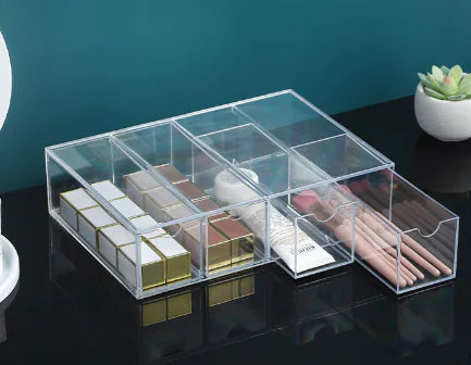 Acrylic Stackable Eyewear Display Box with Dust Cover