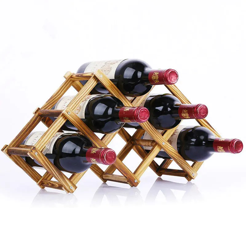 Folding Wine Rack for Red Wine and Grapes