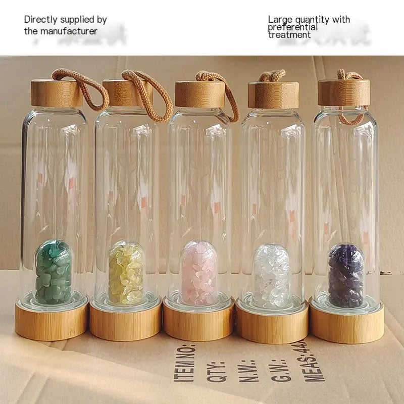 Rose Gold Crystal Energy Cup with Custom Logo Option