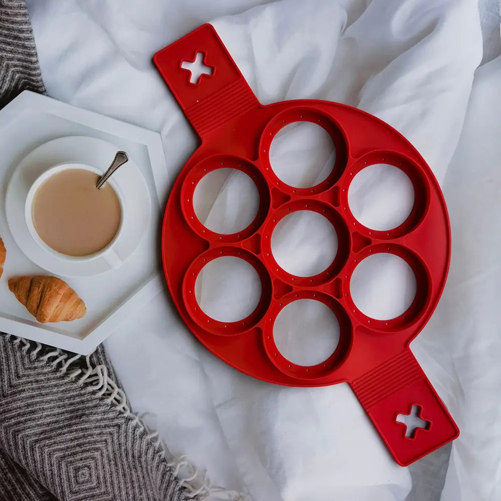 Pancake Maker With 7 Cavity Roundd