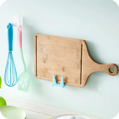 Wall-Mounted Pot Lid Rack with Multi-Purpose Sponge