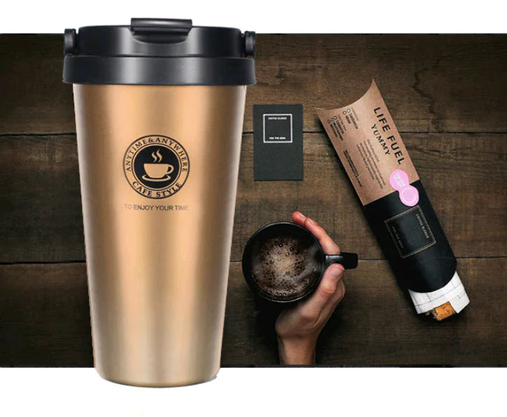 New Double-Layer Coffee Cup with Insulated Steel Liner