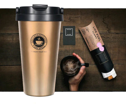 New Double-Layer Coffee Cup with Insulated Steel Liner