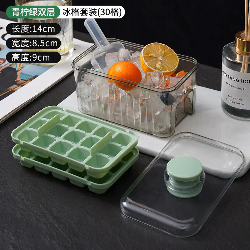 Food-Grade Ice Cube Maker with Press Design for Home