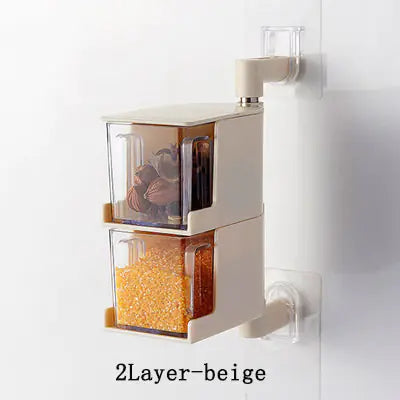 Creative Multifunctional Kitchen Spice Organizer Wall-Mounted