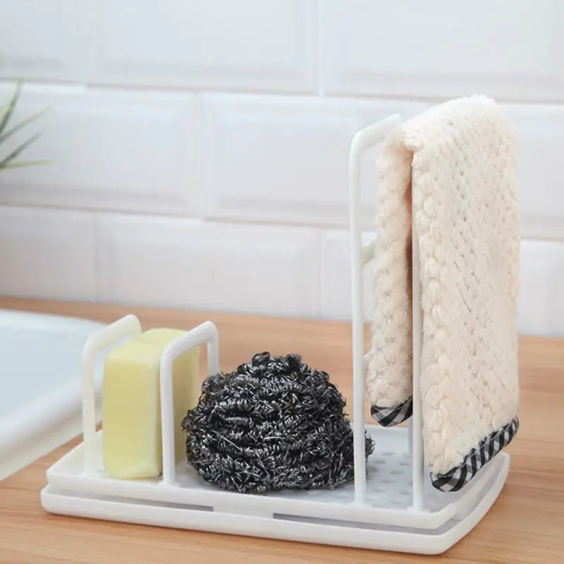 Kitchen Drain Rack Storage for Dish Cloths and More