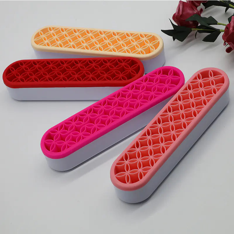 Silicone Brush Holder and Makeup Brush Organizer