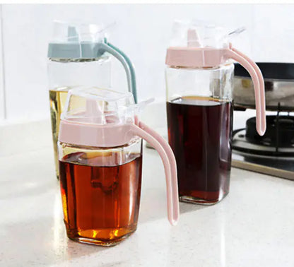 Kitchen Utensils and Glass Spice Bottle Set