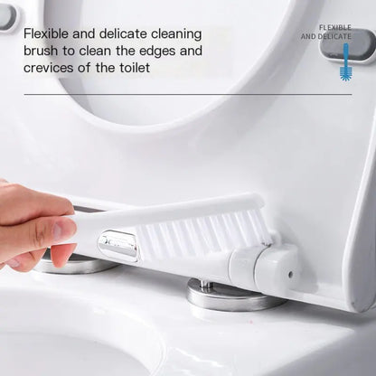 Japanese Style Silicone Toilet Brush Set for Home Use