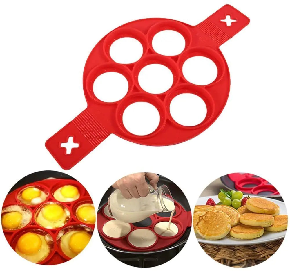 Pancake Maker With 7 Cavity Roundd