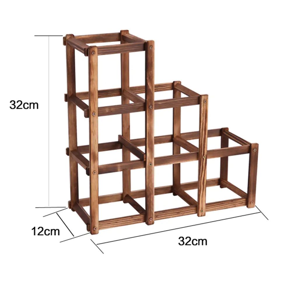 Folding Wine Rack for Bottles and Glasses