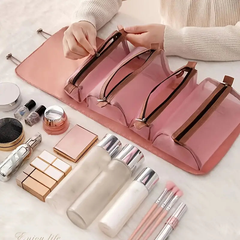 Large Capacity Portable 4-in-1 Travel Cosmetic Bag