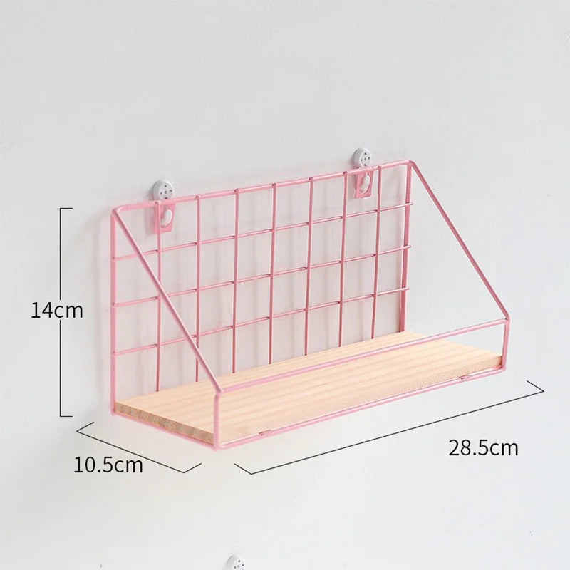 Iron Wall Shelf Organizer for Kitchen and Bathroom Tools