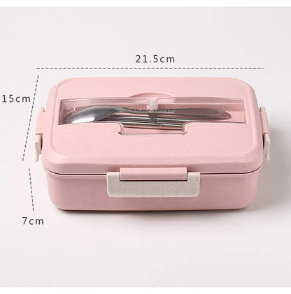 Microwave Lunch Box Set with Dividers and Lid