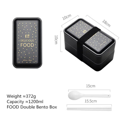 Fitness Meal Prep Box - Two-Tier Lunch Container