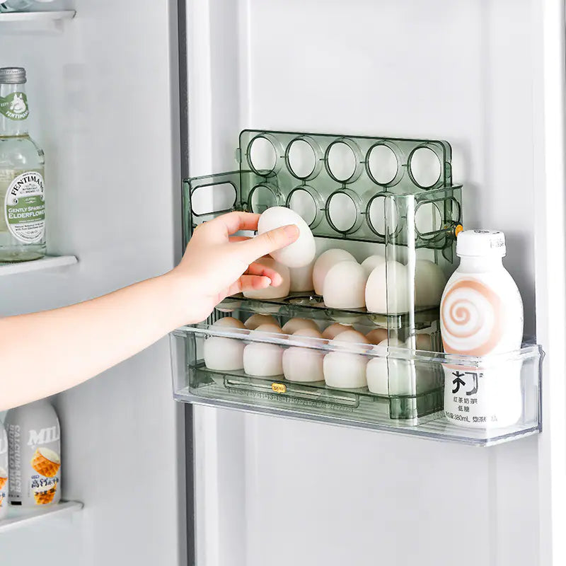 Egg Storage Box for Kitchen and Refrigerator Door