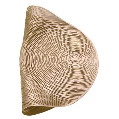 6pcs Metallic Round Non-Slip Placemats for Dining