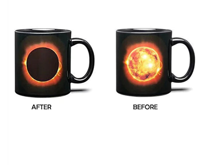 Creative Solar Eclipse Color-Changing Ceramic Mug