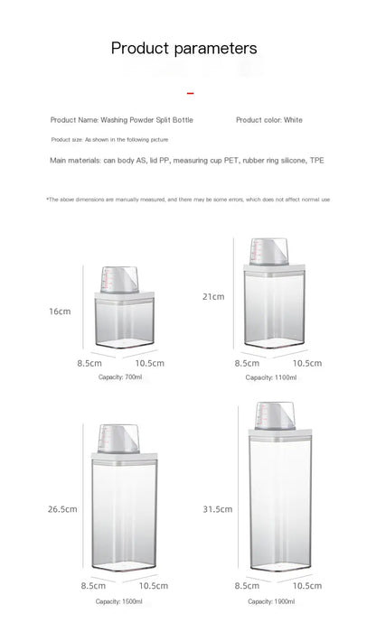Transparent Detergent Container