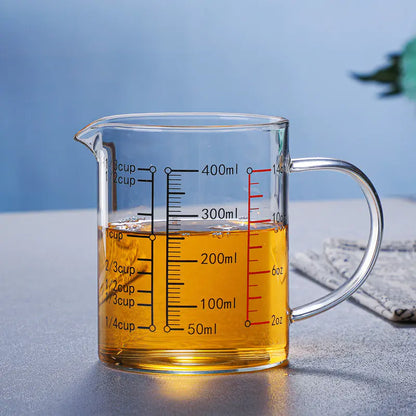 Wholesale Glass Measuring Cup with Lid and Handle