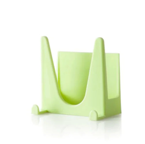 Wall-Mounted Pot Lid Rack with Multi-Purpose Sponge