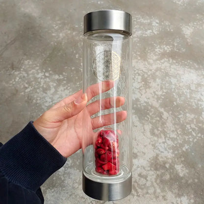 Rose Gold Crystal Energy Cup with Custom Logo Option