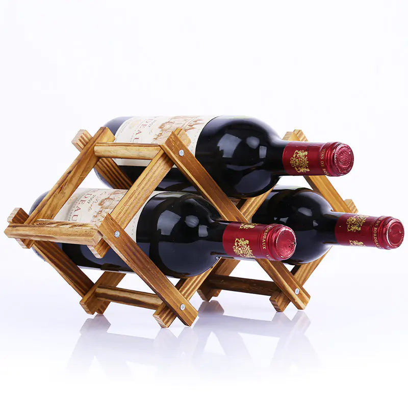 Folding Wine Rack for Red Wine and Grapes