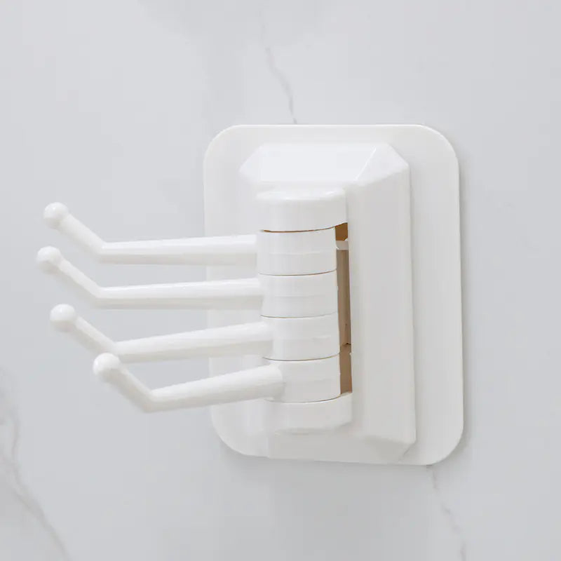 Rotating Multifunctional Sticky Hook Wall Shelf