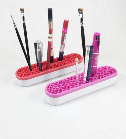 Silicone Brush Holder and Makeup Brush Organizer