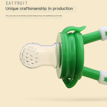 Baby Food Feeder with Pacifier Clip and Teether Toys