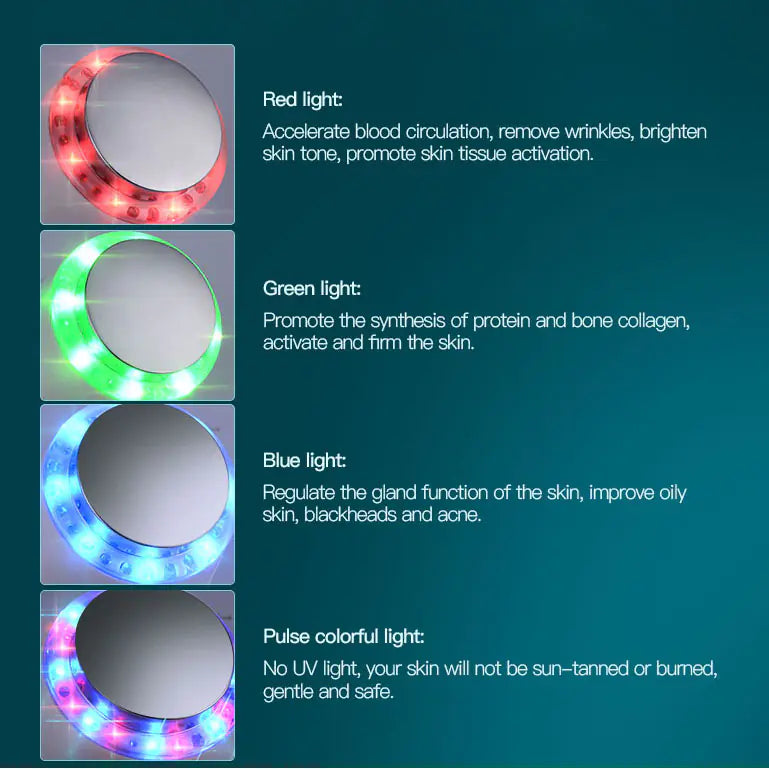 Color Light Ultrasonic Beauty Care Device