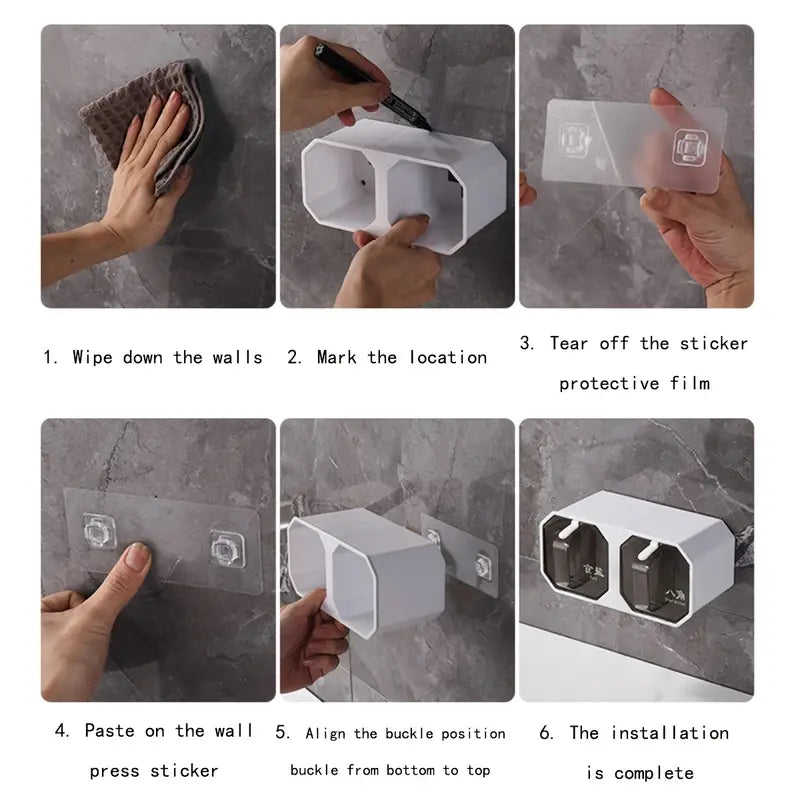 Punch-Free Wall-Mounted Seasoning Jar for Kitchen