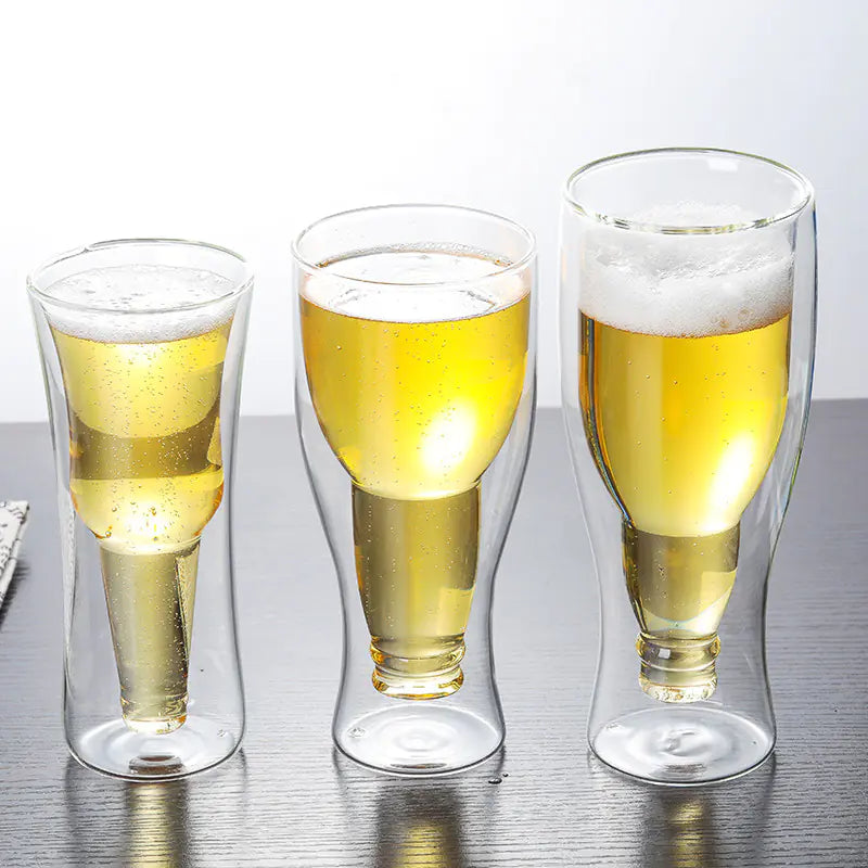 Creative Double Wall Borosilicate Cocktail Glass Set