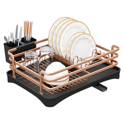 Multi-Functional Kitchen Dish Rack with Drainage System