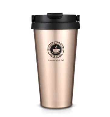 New Double-Layer Coffee Cup with Insulated Steel Liner