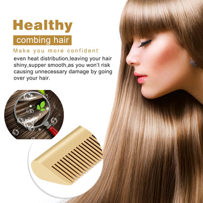 Dual-use Electric Heating Copper Hair Straightener Comb