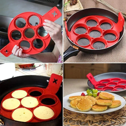 Pancake Maker With 7 Cavity Roundd